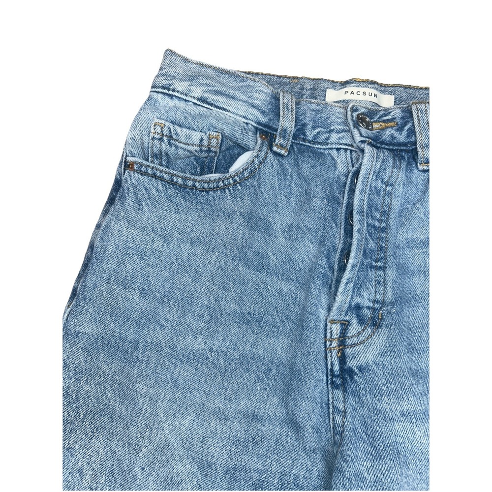 Pacsun Women's Blue High Rise Straight Bootcut Flared Denim Jeans‎ Pants Size 25 - Picture 2 of 12